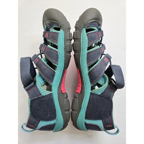 Keen Newport Waterproof Outdoor Hiking Teal Pink Sandals Shoes Kids Size 4/EU 36 - Picture 5 of 13